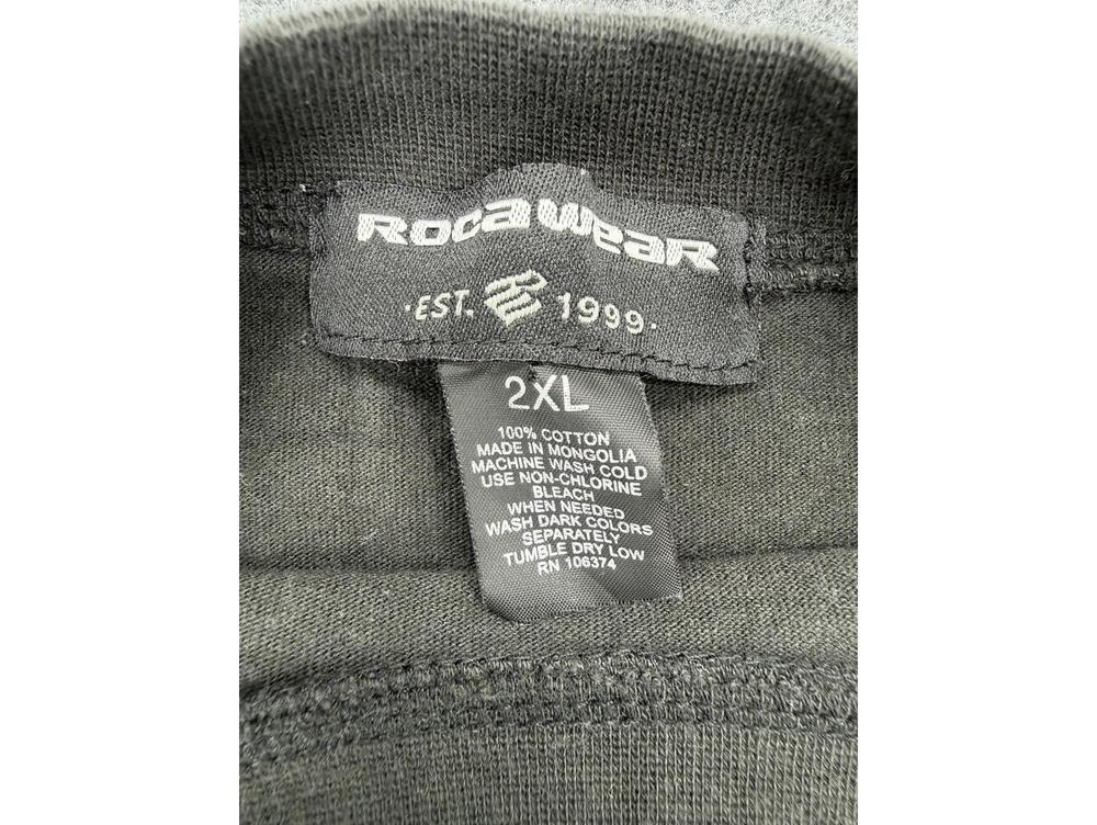 Rocawear Relaxed Fit 2XL‎ Cotton T-Shirt Black Green Stripes - Picture 3 of 9